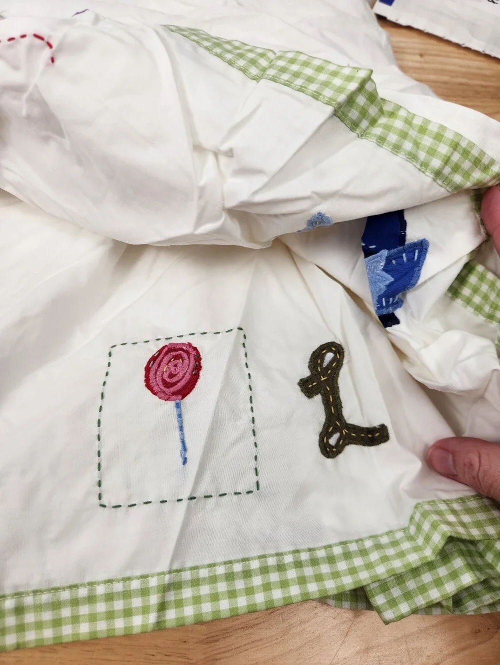 Pottery Barn Kids Alphabet Crib Bed Skirt 28